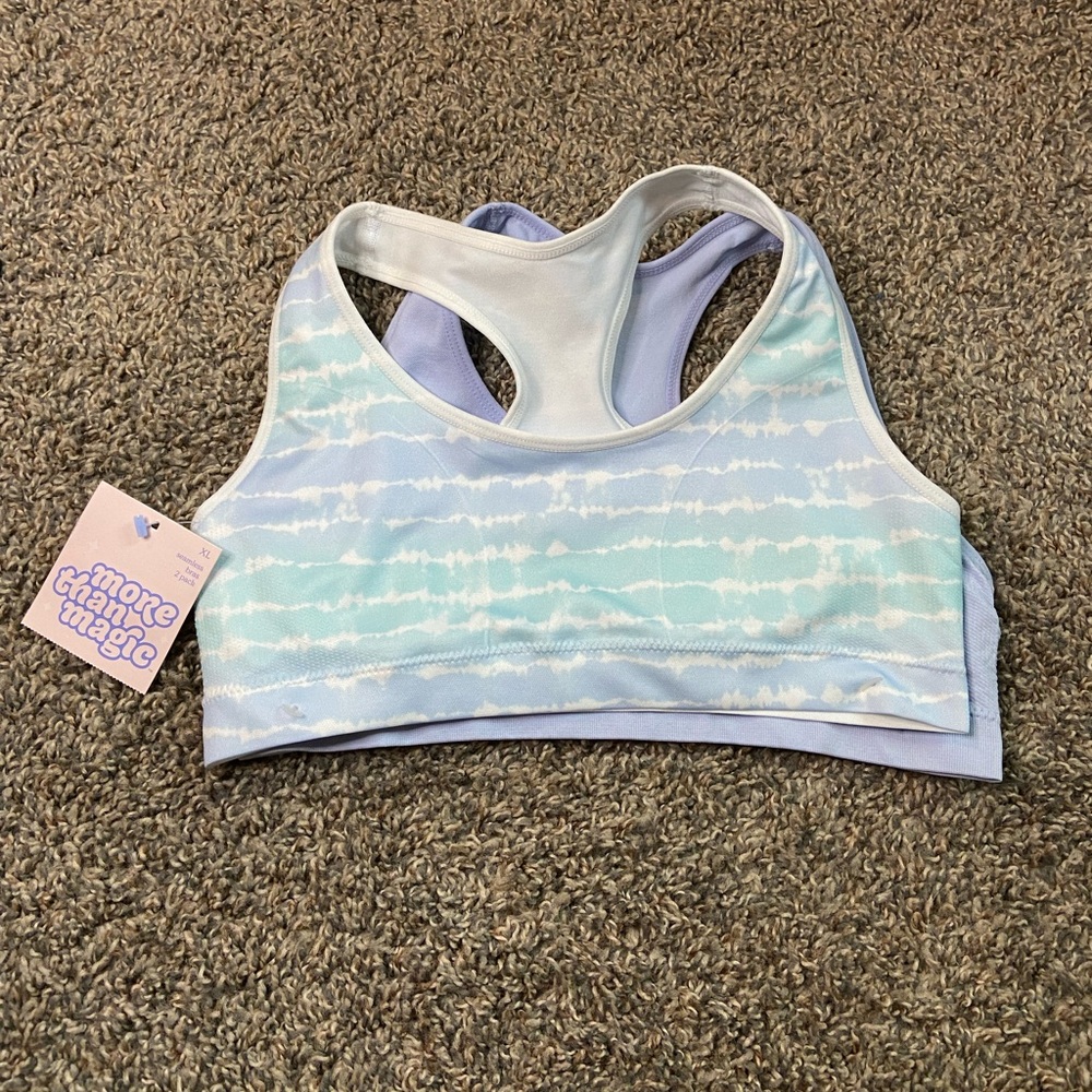 NWT More Than Magic Pack Of 2 Girls Bras Size XL
